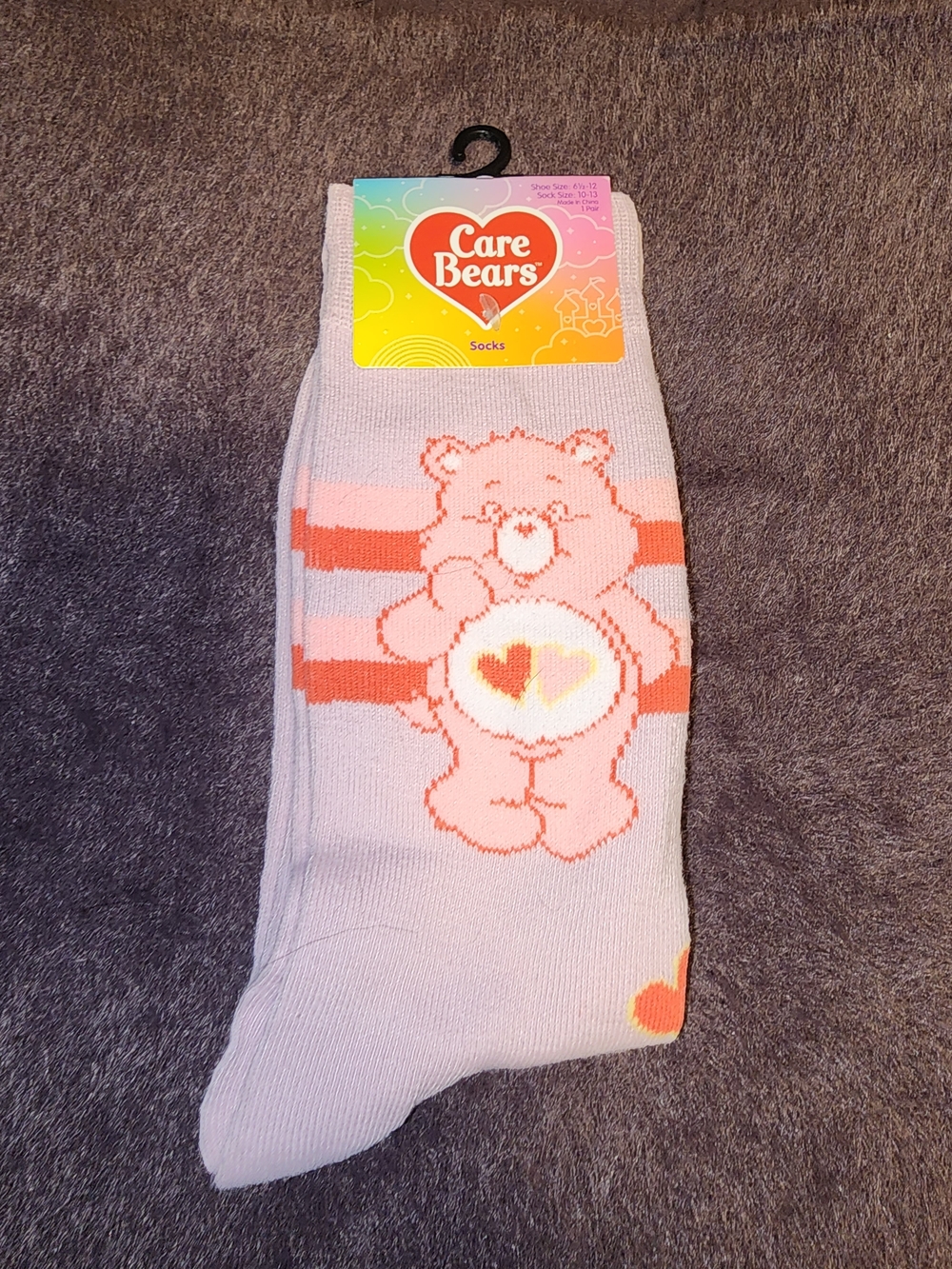 Care Bears Pink Heart Bear Socks $6 NWT